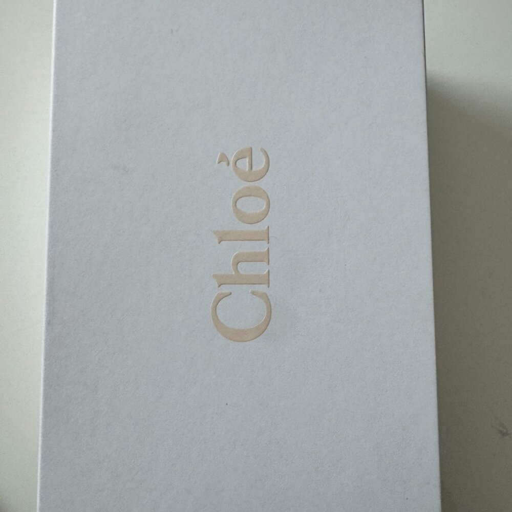 Chlo Woody Logo-Print Canvas Slides - image 4